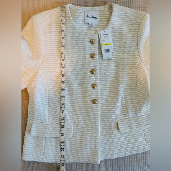 Sam Edelman Cream Textured Blazer NWT - Picture 10 of 11